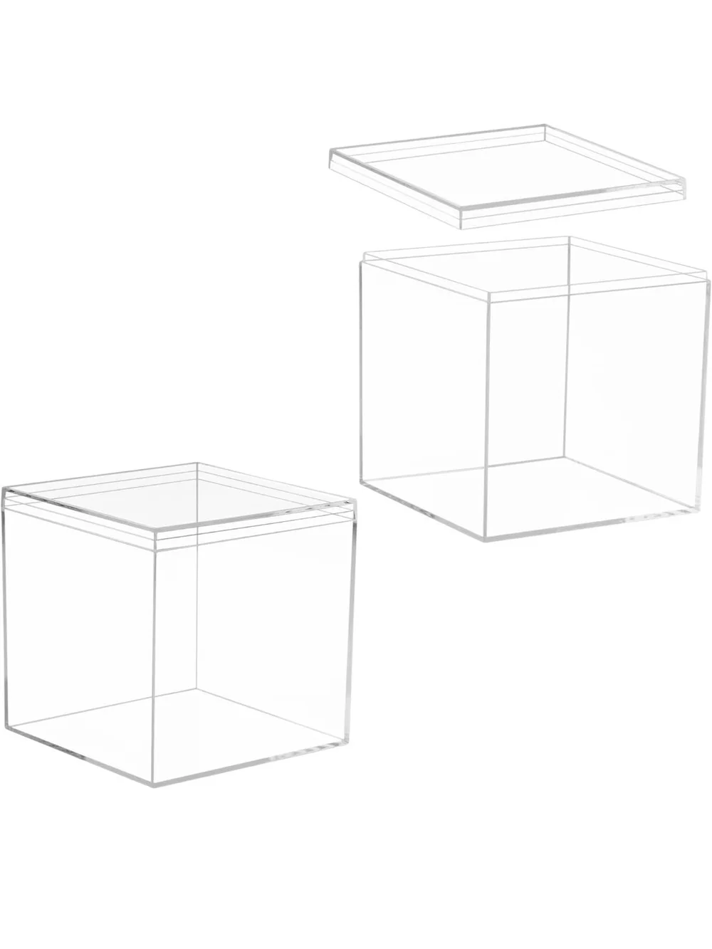 Clear Acrylic Storage Box with Lid